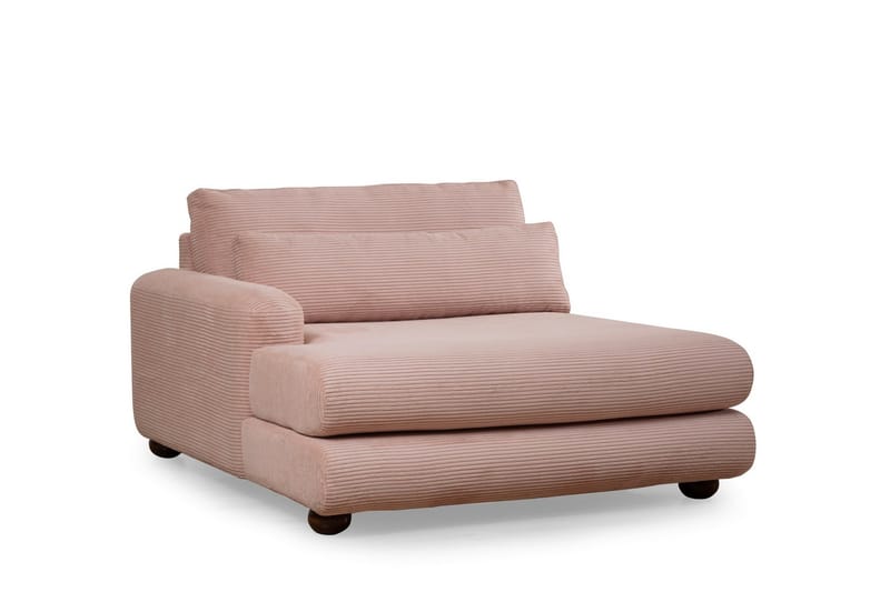 Relento Sofa med Sjeselong 3-seter - Rosa - Møbler - Sofaer - Sofaer med sjeselong - 3 seters sofa med divan