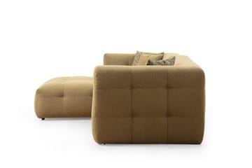 Octavian Sofa med Sjeselong 5-seter - Mørk beige - Møbler - Sofaer - Sofaer med sjeselong