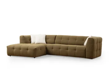 Octavian Sofa med Sjeselong 5-seter - Mørk beige - Møbler - Sofaer - Sofaer med sjeselong