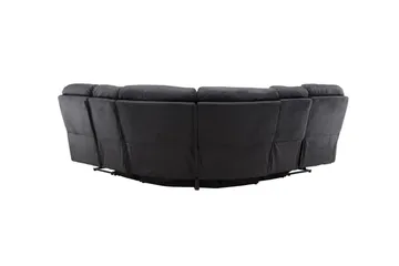 Saranda Reclinersofa - Svart - Møbler - Sofaer - Reclinersofaer - 4 seters kinosofa & reclinersofa