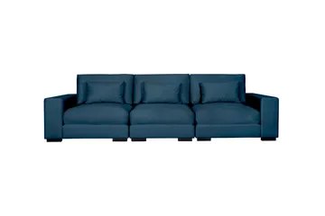 Dubai 3-seters sofa fløyel ekstra dyp