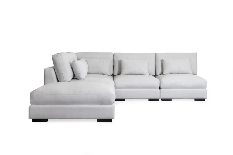 Dubai sjeselongsofa høyre ekstra dyp - Beige - Møbler - Sofaer - Modulsofaer - Komplett modulsofa