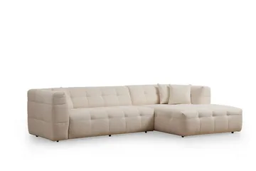 Octavian Sofa med Sjeselong 5-seter - Beige - Møbler - Sofaer - Sofaer med sjeselong