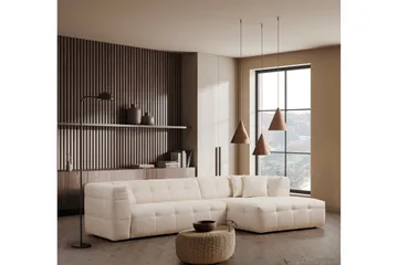 Octavian Sofa med Sjeselong 5-seter - Beige - Møbler - Sofaer - Sofaer med sjeselong