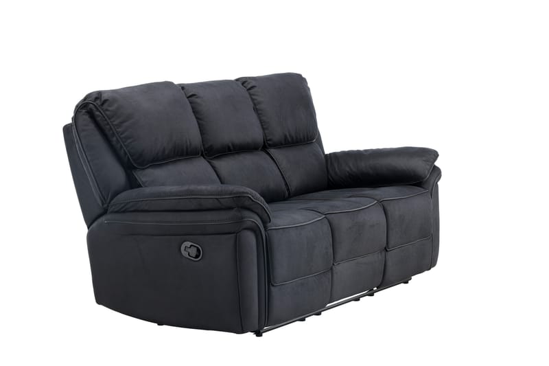 Saranda Reclinersofa - Svart - Møbler - Sofaer - Reclinersofaer - 3 seters kinosofa & reclinersofa
