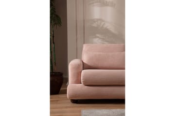 Relento Sofa med Sjeselong 3-seter - Rosa - Møbler - Sofaer - Sofaer med sjeselong - 3 seters sofa med divan