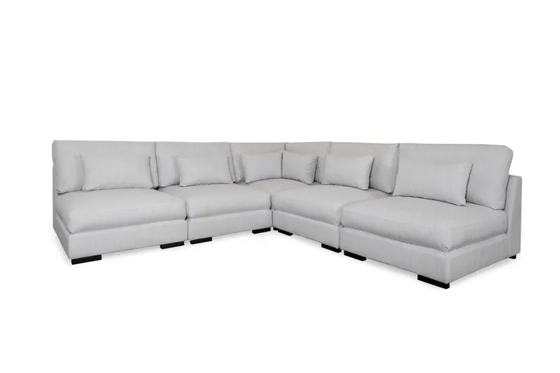 Dubai hjørnesofa ekstra dyp - Lysegrå - Møbler - Sofaer - Hjørnesofaer