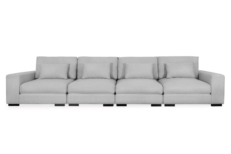 Dubai 4-seters sofa ekstra dyp - Lysegrå - Møbler - Sofaer - Modulsofaer - Komplett modulsofa