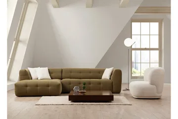 Octavian Sofa med Sjeselong 5-seter - Mørk beige - Møbler - Sofaer - Sofaer med sjeselong