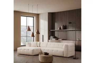 Octavian Sofa med Sjeselong 5-seter - Beige - Møbler - Sofaer - Sofaer med sjeselong