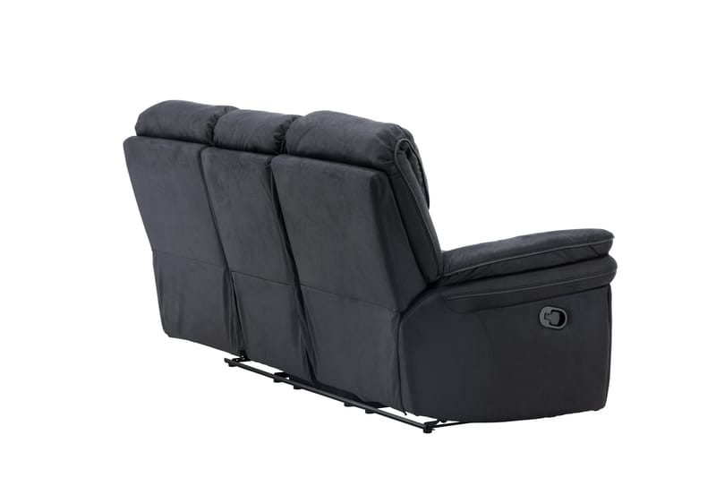 Saranda Reclinersofa - Svart - Møbler - Sofaer - Reclinersofaer - 3 seters kinosofa & reclinersofa