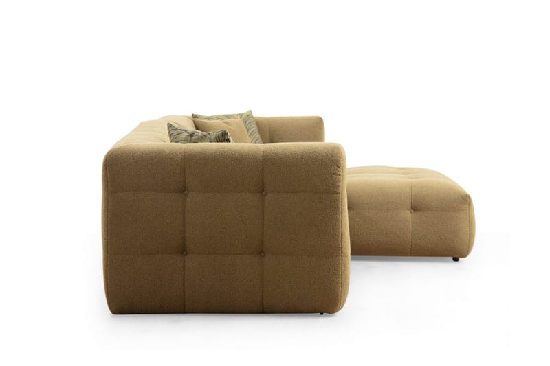 Octavian Sofa med Sjeselong 5-seter - Mørk beige - Møbler - Sofaer - Sofaer med sjeselong