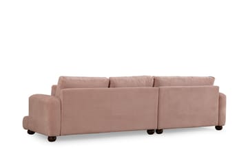 Relento Sofa med Sjeselong 3-seter - Rosa - Møbler - Sofaer - Sofaer med sjeselong - 3 seters sofa med divan
