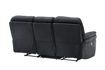 Saranda Reclinersofa - Svart - Møbler - Sofaer - Reclinersofaer - 3 seters kinosofa & reclinersofa