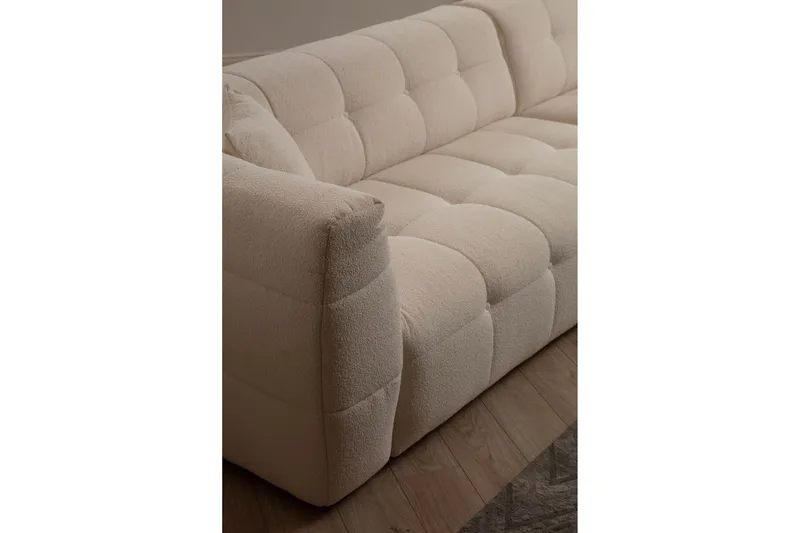 Octavian Sofa med Sjeselong 5-seter - Beige - Møbler - Sofaer - Sofaer med sjeselong