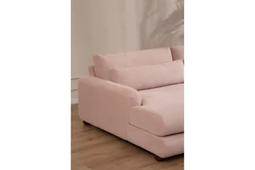 Relento Sofa med Sjeselong 3-seter - Rosa - Møbler - Sofaer - Sofaer med sjeselong - 3 seters sofa med divan