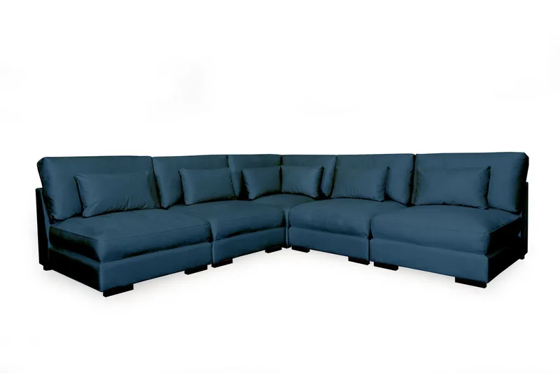 Dubai hjørnesofa ekstra dyp - Blå - Møbler - Sofaer - Hjørnesofaer