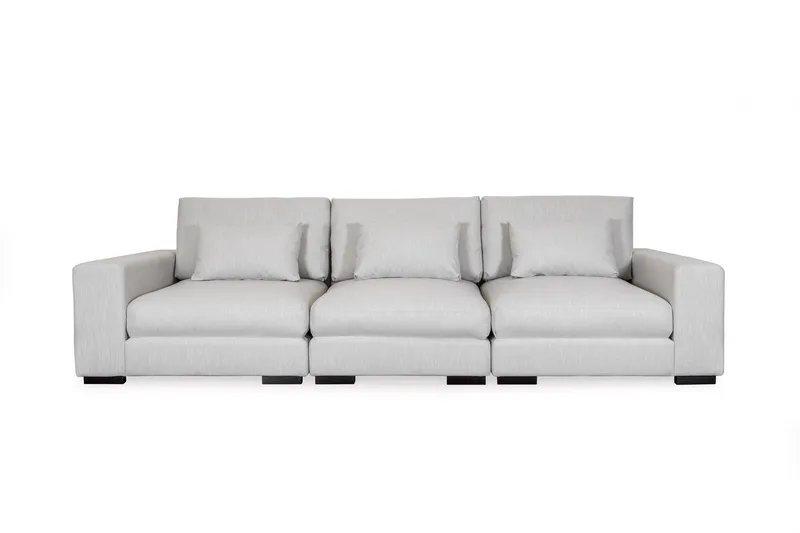 Dubai 3-seters sofa ekstra dyp - Beige - Møbler - Sofaer - Modulsofaer - Komplett modulsofa