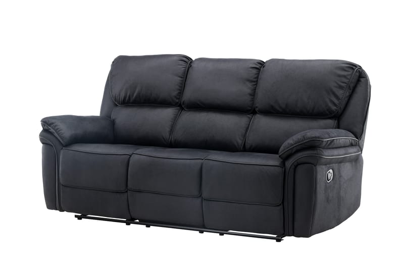 Saranda Reclinersofa - Svart - Møbler - Sofaer - Reclinersofaer - 3 seters kinosofa & reclinersofa
