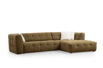 Octavian Sofa med Sjeselong 5-seter - Mørk beige - Møbler - Sofaer - Sofaer med sjeselong