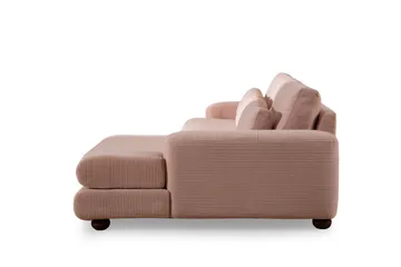 Relento Sofa med Sjeselong 3-seter - Rosa - Møbler - Sofaer - Sofaer med sjeselong - 3 seters sofa med divan