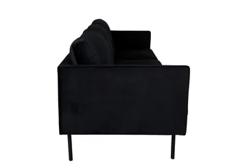 Zoom 3-seters Sofa - Svart - Møbler - Sofaer - Fløyelssofaer
