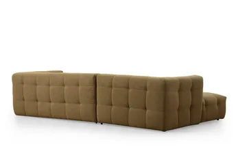 Octavian Sofa med Sjeselong 5-seter - Mørk beige - Møbler - Sofaer - Sofaer med sjeselong