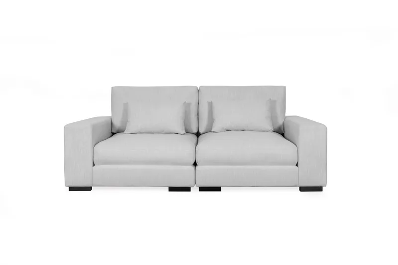 Dubai 2-seters sofa ekstra dyp - Lysegrå - Møbler - Sofaer - Modulsofaer - Komplett modulsofa