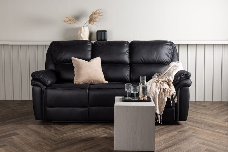 Saranda Reclinersofa - Svart - Møbler - Sofaer - Reclinersofaer - 3 seters kinosofa & reclinersofa