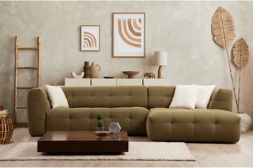 Octavian Sofa med Sjeselong 5-seter - Mørk beige - Møbler - Sofaer - Sofaer med sjeselong