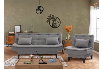 Lepinas Sofagruppe - Grå - Møbler - Sofaer - Sofagrupper