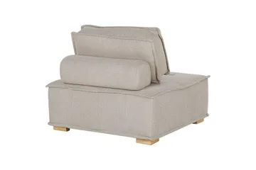 1-sitssoffa Beliani Tibro Beige, ljust trä Beige||Light colored wood - Møbler - Sofaer - Modulsofaer - Midtmodul