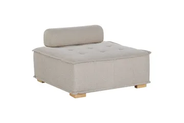 1-sitssoffa Beliani Tibro Beige, ljust trä Beige||Light colored wood - Møbler - Sofaer - Modulsofaer - Midtmodul
