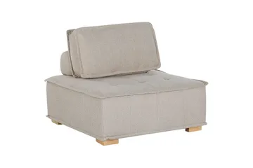 1-sitssoffa Beliani Tibro Beige, ljust trä NO_BRAND Beige||Light colored wood