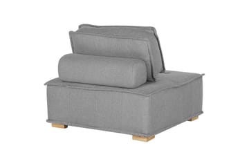 1-sitssoffa Beliani Tibro Beige, ljust trä NO_BRAND Grey - Grå - Møbler - Sofaer - Modulsofaer - Midtmodul
