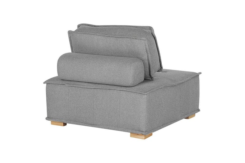 1-sitssoffa Beliani Tibro Beige, ljust trä NO_BRAND Grey - Grå - Møbler - Sofaer - Modulsofaer - Midtmodul