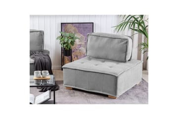 1-sitssoffa Beliani Tibro Beige, ljust trä NO_BRAND Grey - Grå - Møbler - Sofaer - Modulsofaer - Midtmodul