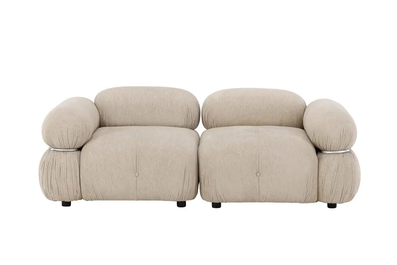 2-Seat Sofa Venture Home Beige Silver