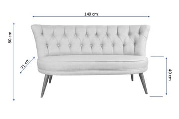 2-Seter Sofa Meecham - Beige - Møbler - Sofaer - 2 seter sofa