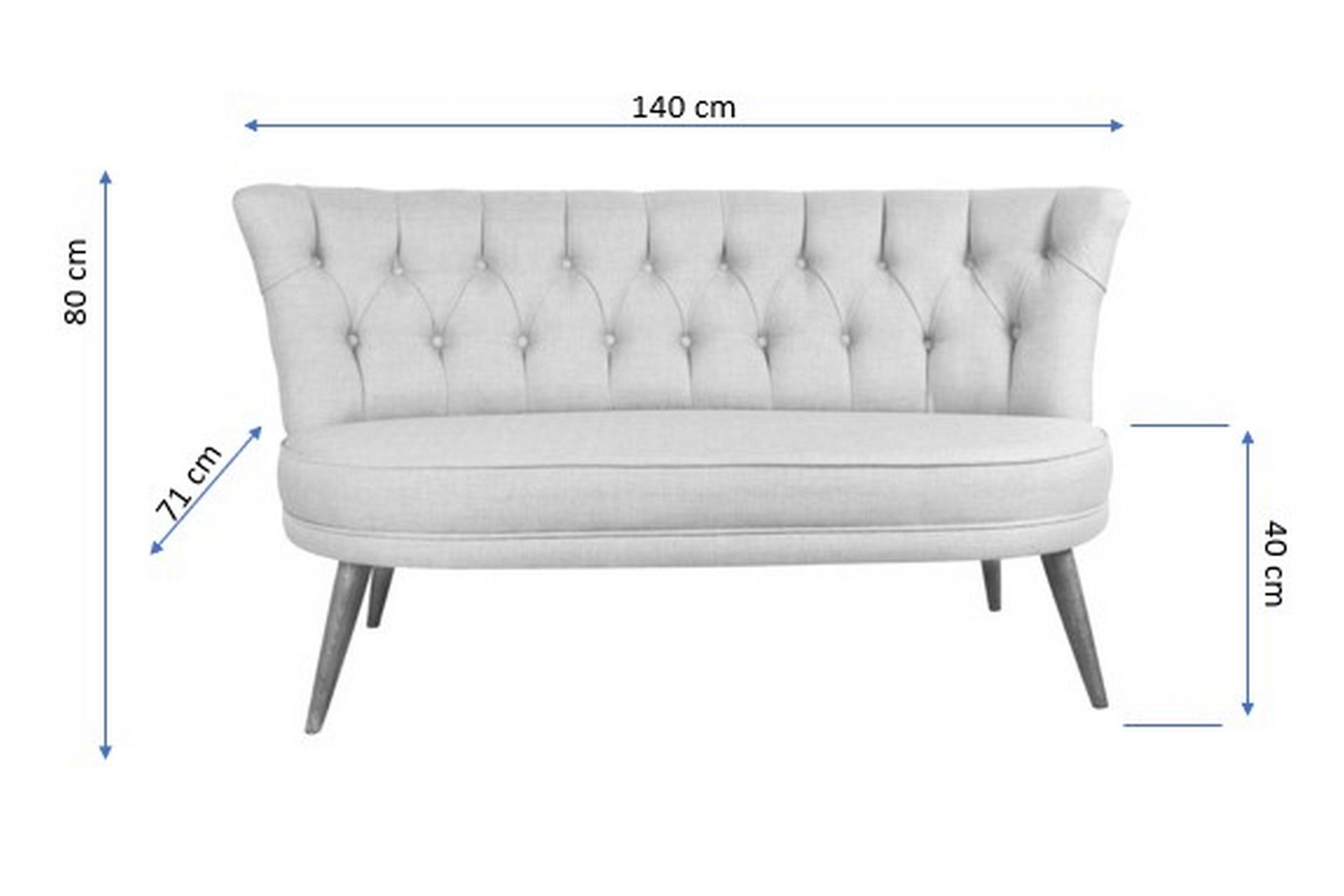 2-Seter Sofa Meecham - Grønn - Møbler - Sofaer - 2 seter sofa