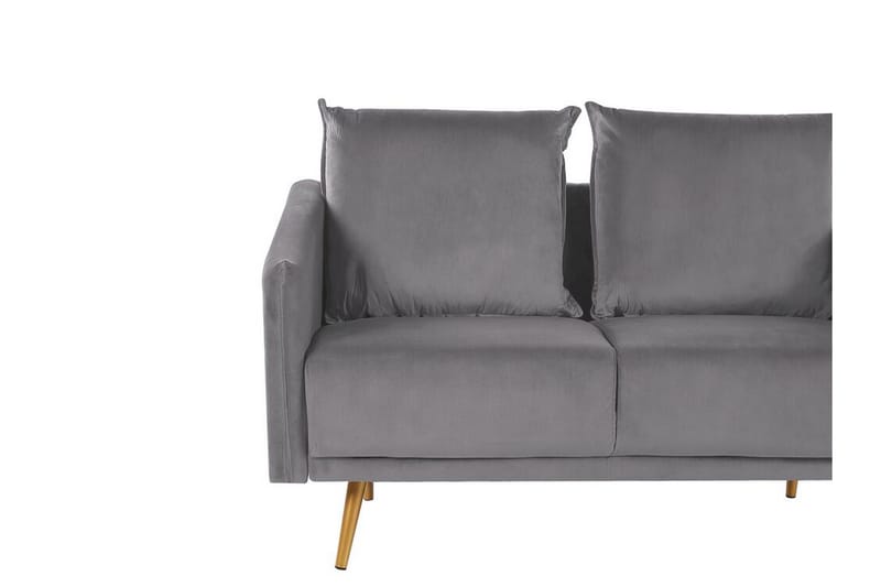 2-seters Sofa Aarsby - Fløyel/Grå - 2 seter sofa