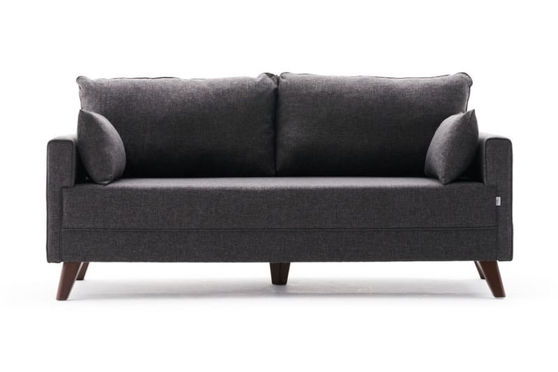 2-seters Sofa Burundi - Antrasitt / Natur - 2 seter sofa