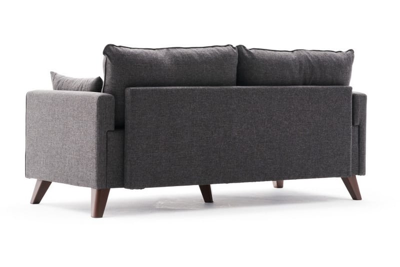 2-seters Sofa Burundi - Antrasitt / Natur - 2 seter sofa