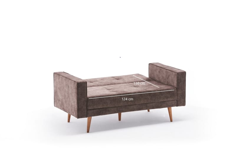 2-seters Sofa Kenya - Brun/Natur - 2 seter sofa