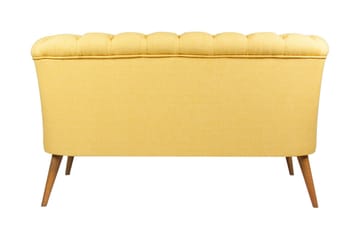 2-seters Sofa Kiroli - Gul / Natur - Møbler - Sofaer - 2 seter sofa
