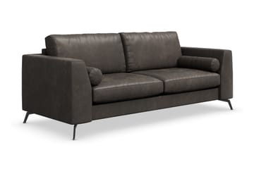 3-seter Sofa Friday Lyx - Svart/Lær - Møbler - Sofaer - Skinnsofaer