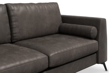 3-seter Sofa Friday Lyx - Svart/Lær - Møbler - Sofaer - Skinnsofaer