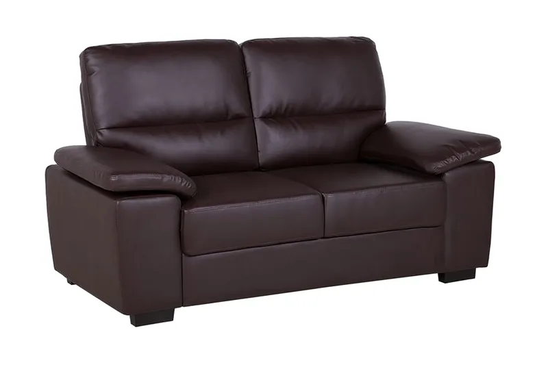 Adlyn 2-seter Sofa 156 cm i Kunstlær, Brun