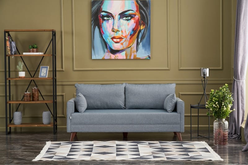 Antigua 2-seters Sofa - Blå/Natur - Møbler - Sofaer - 2 seter sofa