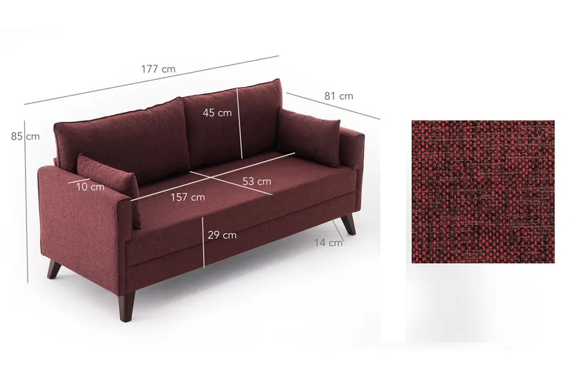 Antigua Sofa 2-seter - Møbler - Sofaer - 2 seter sofa